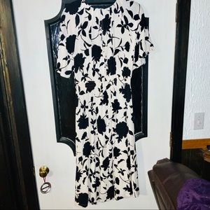 H&M B+W Floral Print Dress